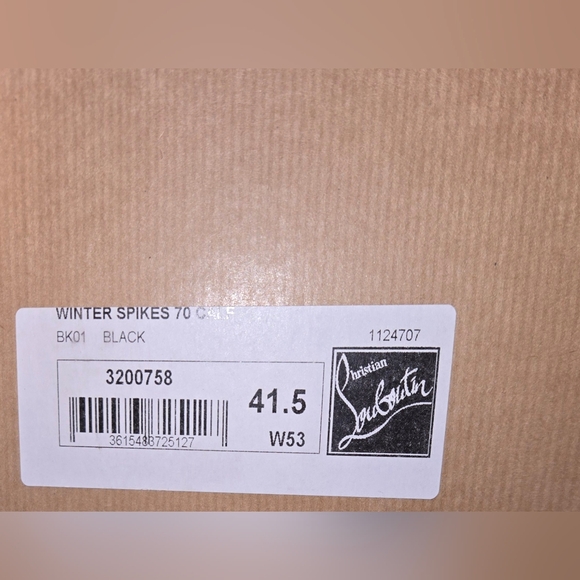Christian Louboutin size 41.5 US 11.5 black  Winter spikes 70 boots - Picture 5 of 7